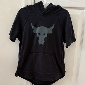 Under Armour Boys Charged Cotton Hooded Top